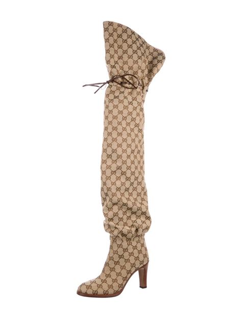 tall gucci boots high heel|Gucci thigh high boots sale.